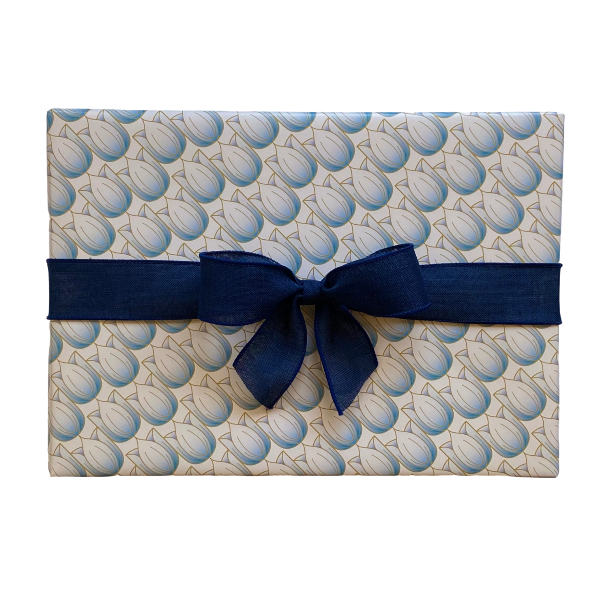 Luxury Gift Box Wrapped in Tulip Peach Gift Wrap Paper
