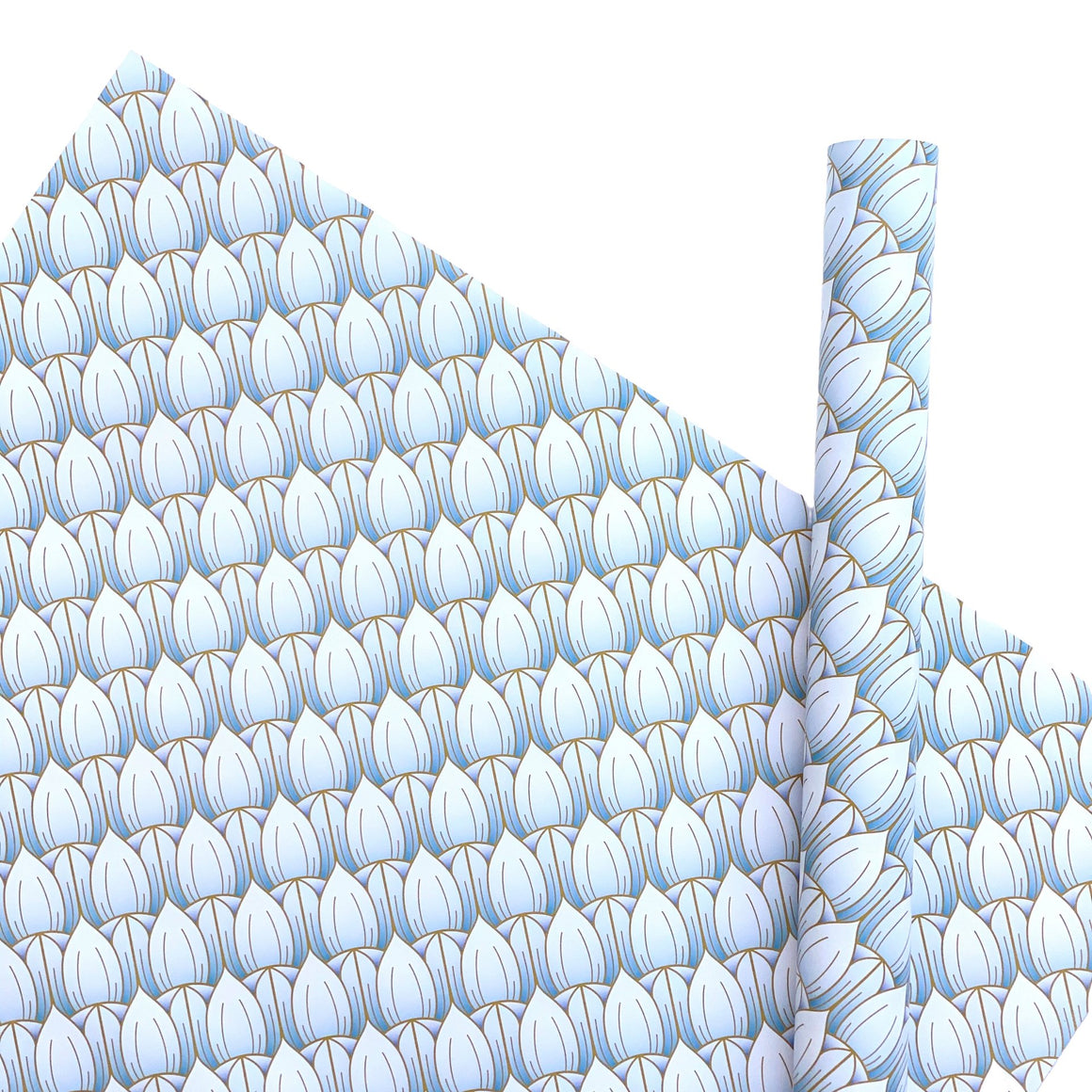 Abstract Tulip White Gift Wrap Paper Sheet