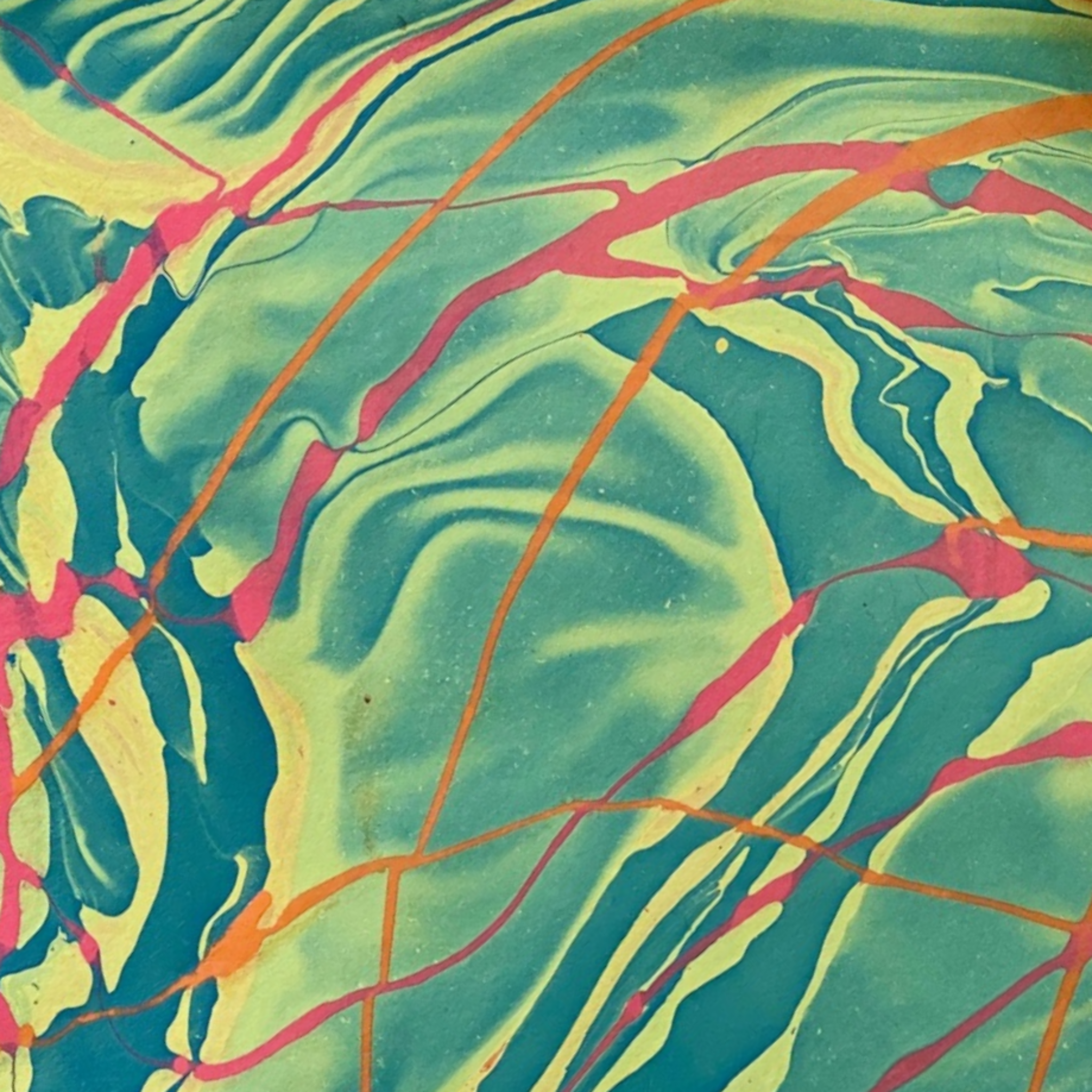 Multi-Color Marbled Handmade Paper Gift Wrap Sheet Design Detail